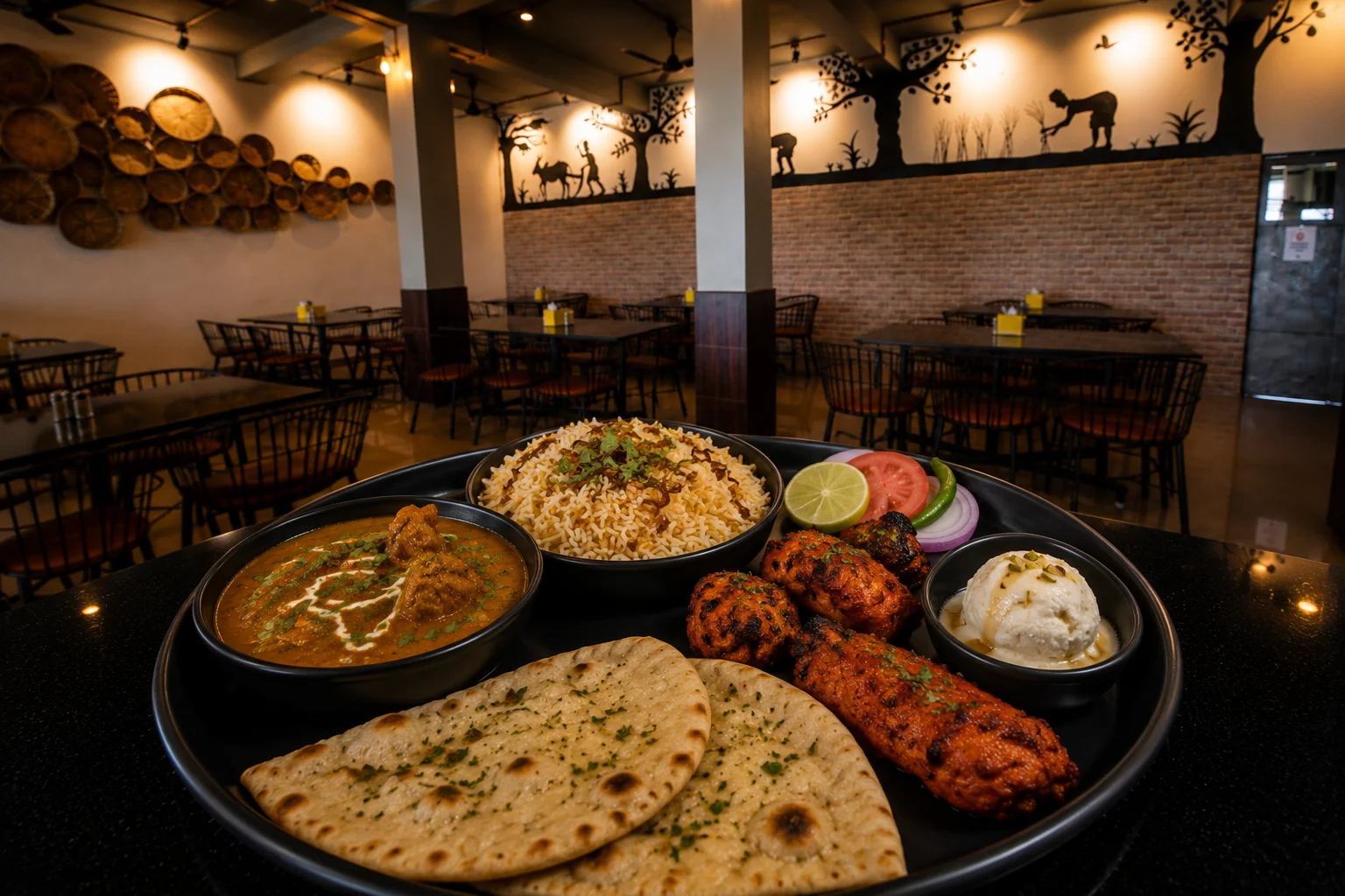 TFK Chef Special Non-Veg Thali - punjabi dish at The Farmer's Kitchen Shirwal