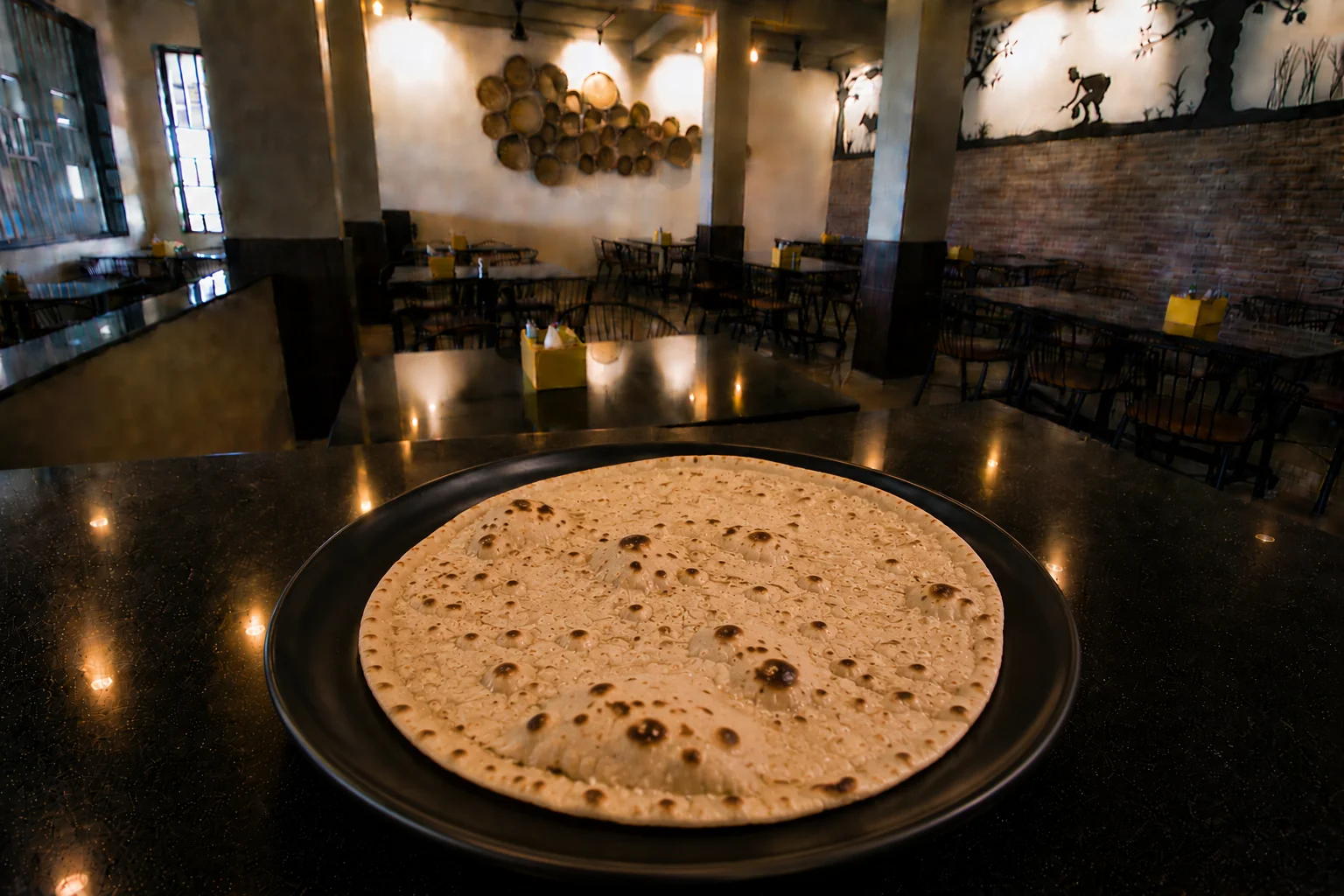 Chapati - Veg dish at The Farmer's Kitchen Shirwal