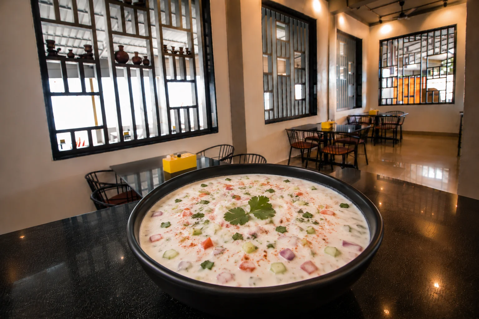 Veg Raita - Veg dish at The Farmer's Kitchen Shirwal